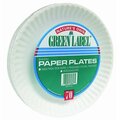 Ajm Packaging Nature's Own Green Label Paper Plates PP9GRAXWH